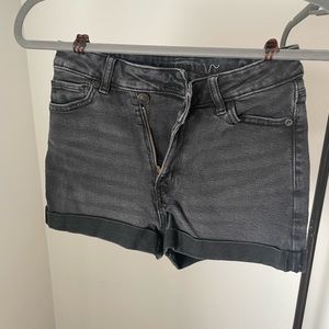American Eagle denim black shorts